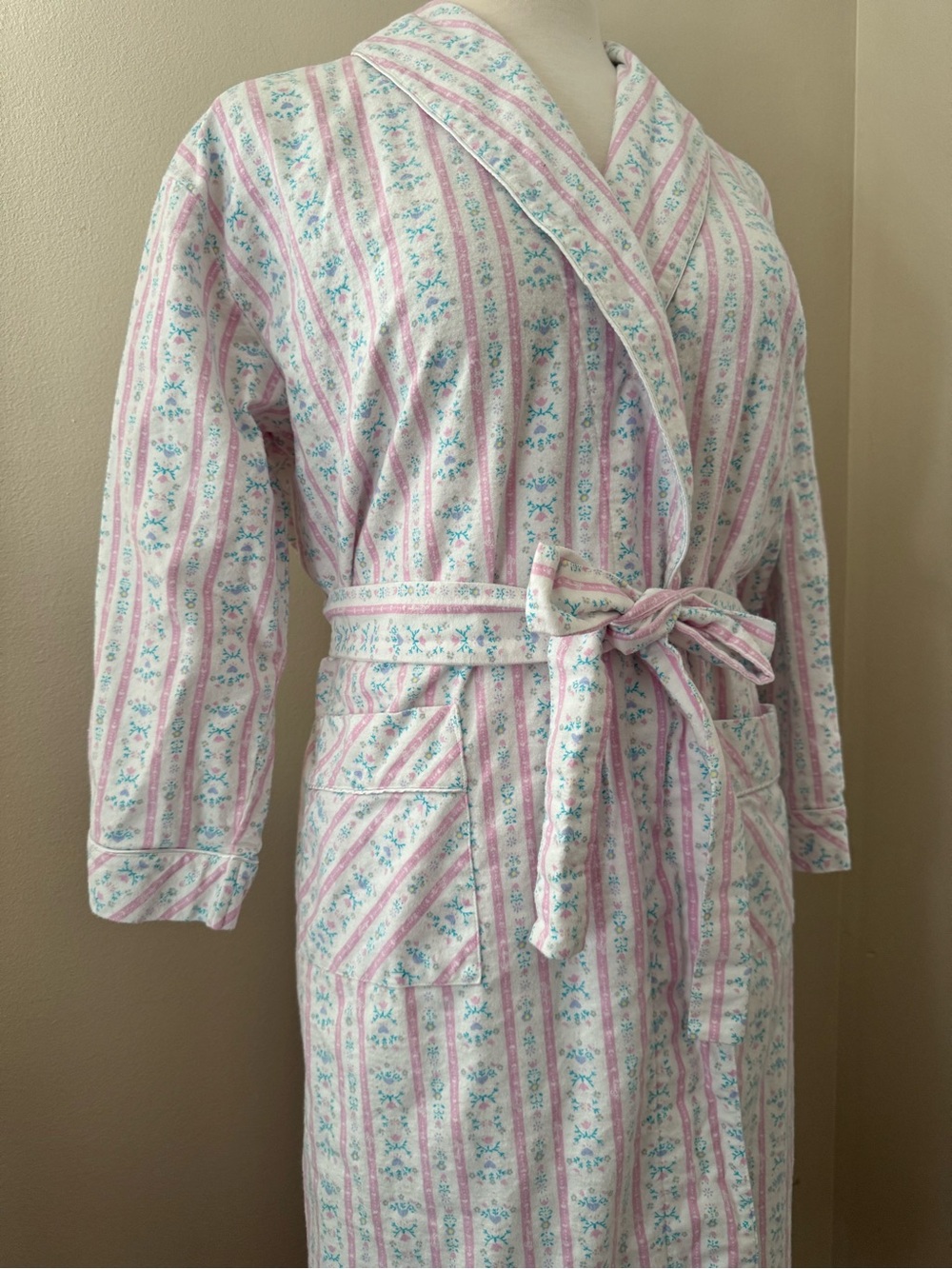 Lanz of Salzburg x Vermont Country Store Cotton Flannel Robe • Size M 10/12